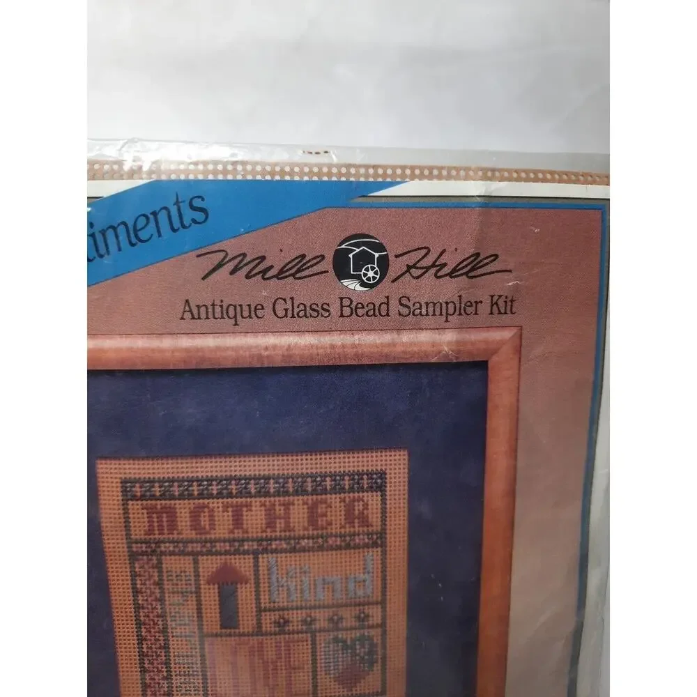 Vintage Mill Hill Antique Glass Bead Sampler Kit MHSS2 Mother 6x6